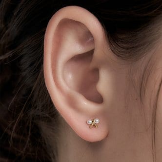 Hei [태연 착용][sv925]sweet mini ribbon earring