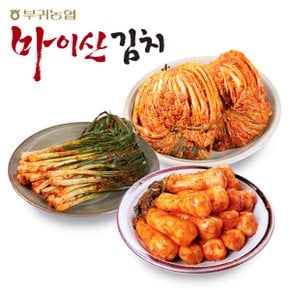 [한국농협김치] 전북 대표김치 마이산김치 3종2호(포기김치3kg+파김치1kg+총각김치1kg)