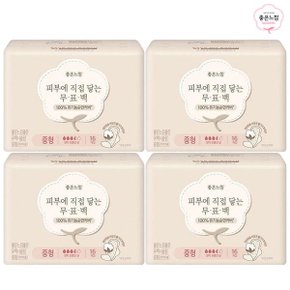 좋은느낌 유기농순면 무표백 중형 16개입 x4팩_P321613590