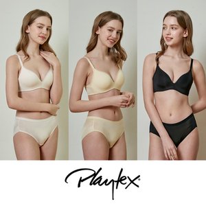 플레이텍스 [Playtex] 와이어리스 시크릿 라이트베이지+버터옐로우+블랙 6종세트  PXW3M131517_T