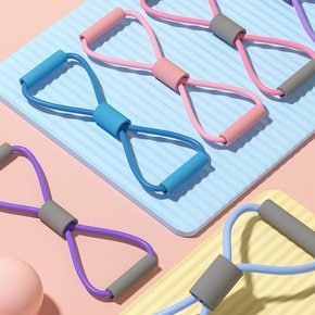 8자 전신 라텍스 튜빙밴드 스트레칭 홈트 근력 저항 요가 탄력 탄성 고무 밴드