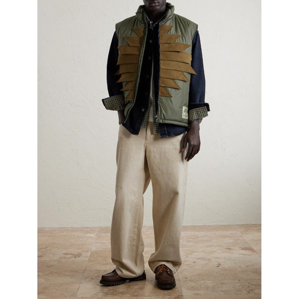 제퍼 스웨이드 트림 쉘 조끼 46376663162925233