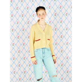 COLOR LINE CARDIGAN - YELLOW