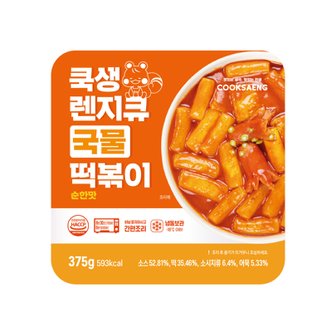  [쿡생]간편한 렌지용 국물떡볶이 375g*3ea