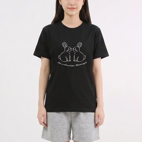 투래빗 라운드 남여공용 반팔C 2컬러