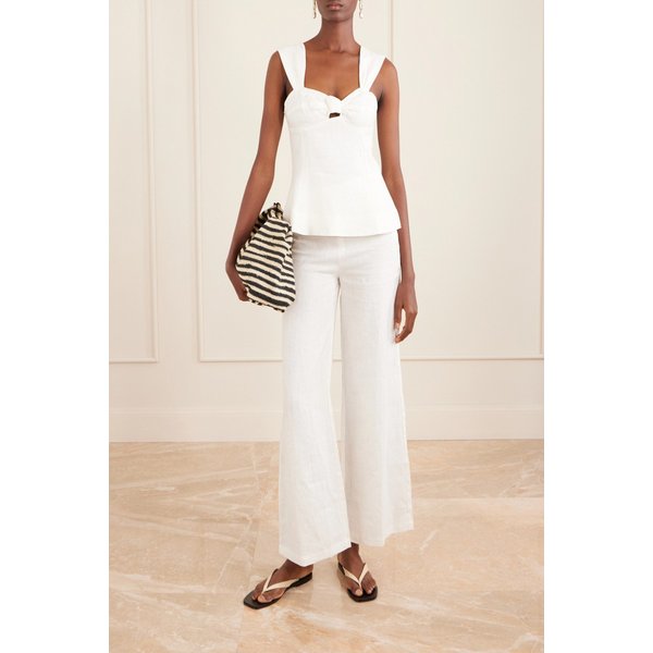 페이스풀 팔리다 리넨 탑 화이트 46376663163058686