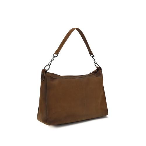 발렌시아가 레더 숄더백 8661052ACRP BROWN