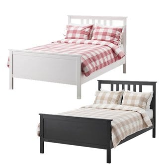 이케아 HEMNES 헴네스 슈퍼싱글 침대 프레임+갈빗살세트 120x200cm/매트미포함/슈싱사이즈/침실가구