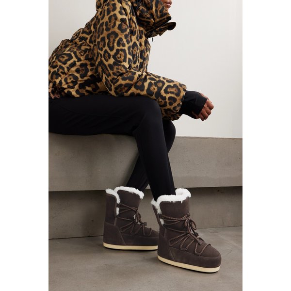 문부츠 EVX 시어링 라이닝 스웨이드 스노우 부츠 46376663162976179