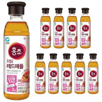 대상 청정원 홍초 저당 레드애플 500ML x 10개 (WFKOKMK)