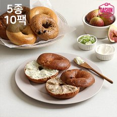  다신샵 성수동제빵소 쫄깃 두부베이글 5종 10팩 / 블루베리 치즈 플레인 대파크림치즈 무화과