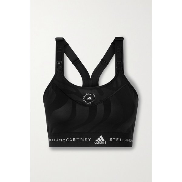 바이스텔라매카트니 페이즐리 프린트 스트레치  너싱 브라 블랙 1647597306073475