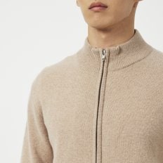 남 램스울 집업 니트 가디건(BEIGE / CHARCOAL / BLACK)