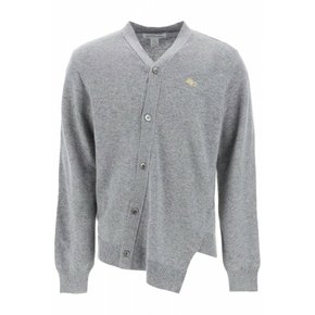 남성 lacoste 비대칭 울 가디건 FL N005 W23 GREY /5