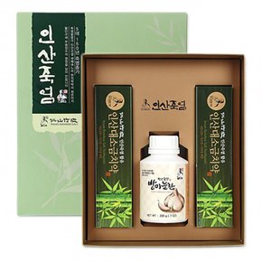 9회 자죽염사용 밭마늘환 200g +인산소금치약 160gX2개 선물세트
