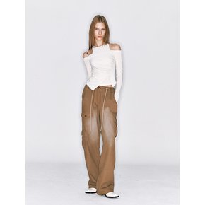 WASHING CARGO PANTS [BROWN]