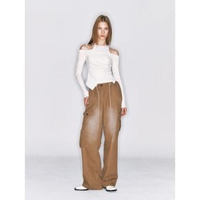 WASHING CARGO PANTS [BROWN]