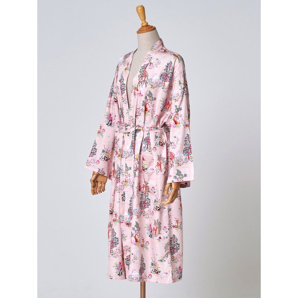 더 로브 판타지가든 패턴 여성 가운