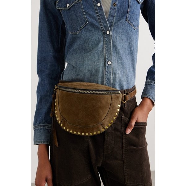 스카노 스터드 스웨이드 벨트백 46376663162986551