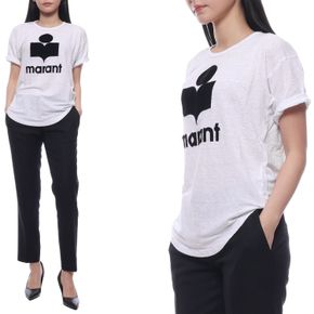 24SS 여성 콜디 리넨 로고 반팔티셔츠 (TS0004FA A1N09E 20WH 24S) 74239716