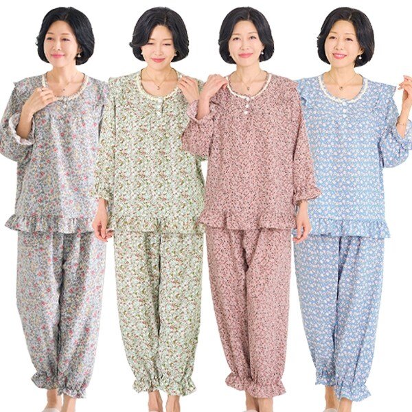 [엄마옷 로즈맘] 유강프릴홈웨어상하세트