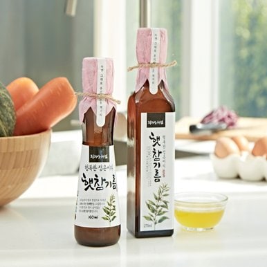 국산 100% 저온압착 햇참기름 160ml/270ml