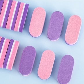 (색상 미니샌딩블럭100-180)100/180 양면 미니 샌딩 블럭 버퍼 손톱 네일샌딩