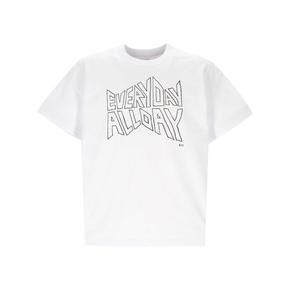26SS 사카이 반팔 티셔츠 26 01121S 101 White