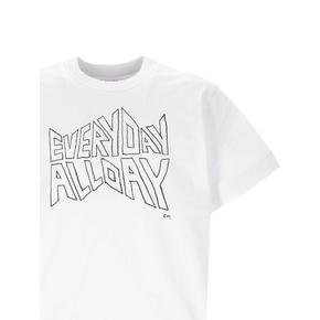 26SS 사카이 반팔 티셔츠 26 01121S 101 White