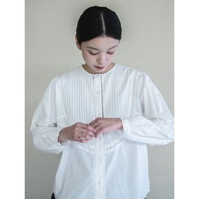 Pin Tuck White Blouse