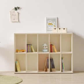 나무뜰 버디 E0등급 2단 책장 와이드형 아기 유아 책장 MRF026C