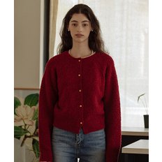 Alpaca candy cardigan_Red