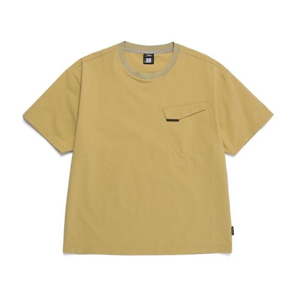 [여주점] N252MTS320 어반 시티 우븐 세미오버핏 티셔츠 GREEN OLIVE