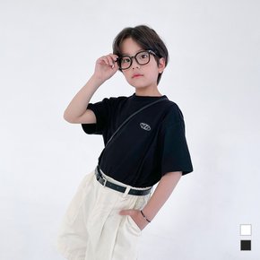 미니 로고 절개 티셔츠