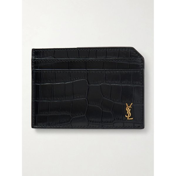 타이니 카산드르 로고 크로크-이펙트 페이턴트 가죽 카드지갑 46376663163067393