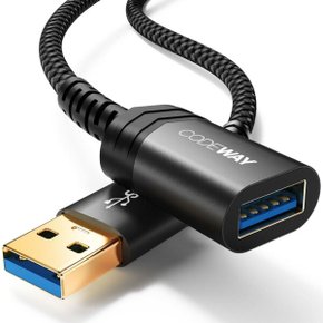 USB3.0 AM-AF 연장 케이블 0.25m WU6169-0.25M 나일론 케이블 5Gbps속도 WU6169-0.25M 코드웨이