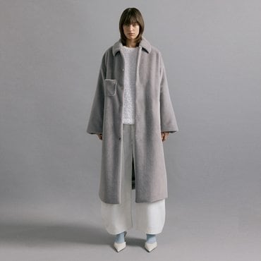 몰리올리 ABBY overfit long coat [grey]