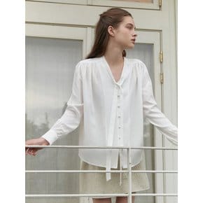 Dandelion tie blouse (white)