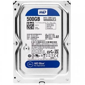 웨스턴 디지털 HDD 500G HDD 500G-7200RPM SATA 6Gbs 32MB 캐시 WD5000AZLX-75K2TA0, PC