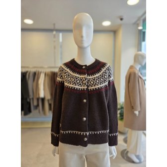 더아이잗 [여주점] [더 아이잗] 여성 울 노르딕 라운드넥 니트 가디건 (IRCM1CD881)