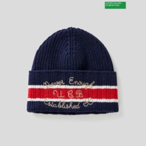 Colouring lettering knit beanie 2F_1344KA002_902