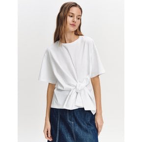 Waist Tied Detail T-shirts OFF WHITE