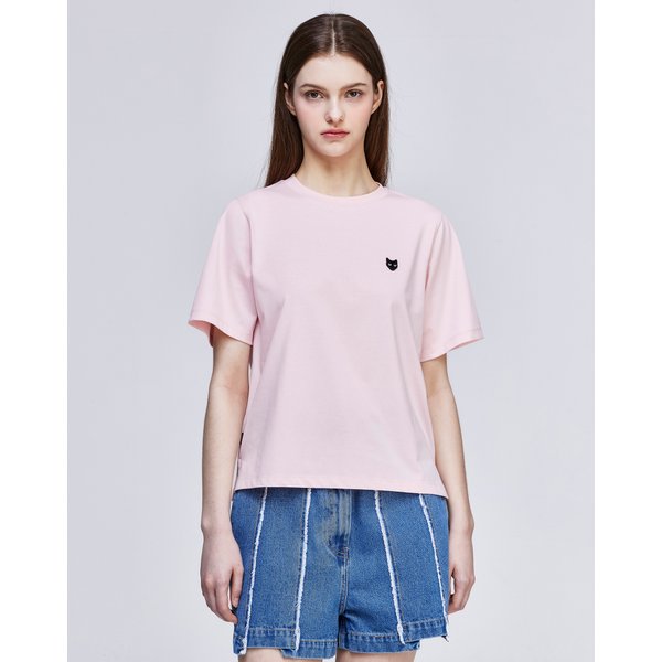 [파주점] 지제로 팬서 슬림핏 티셔츠 라이트 핑크 WH3TS817LP