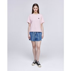 [파주점] [송지오우먼]지제로 팬서 슬림핏 티셔츠 라이트 핑크 WH3TS817LP