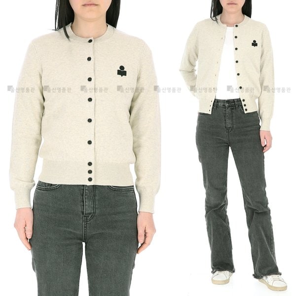 [부산점] 시그니처 로고 CA0115FA C1L17E 02LY 이자벨마랑 MONA 모나 여성 가디건 라운드넥 가디건