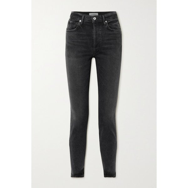 Charlotte High-rise Straight-leg Jeans 블랙 1647597290621573
