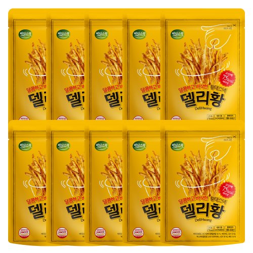 저칼로리간식 맥주안주 황태스낵 델리황 버터맛 20g x 10봉