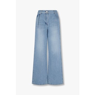 VOV 보브 [BASQUIAT] 라벨 포인트 와이드 데님 팬츠(71152553C4)