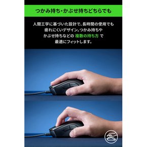 레이저 DeathAdder V2 게이밍 마우스 인체 공학적 Focus+센서 20000DPI RZ01-03210100-R3M1