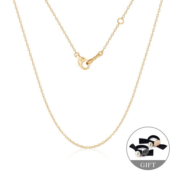 [모룬] 18K 베이직 각줄 3푼 체인 목걸이 MON39662